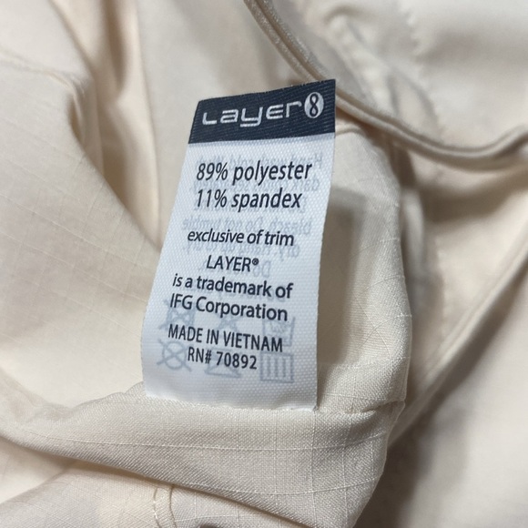 Layer 8 ivory/cream floppy sun hat with adjustable chin strap - Picture 5 of 7